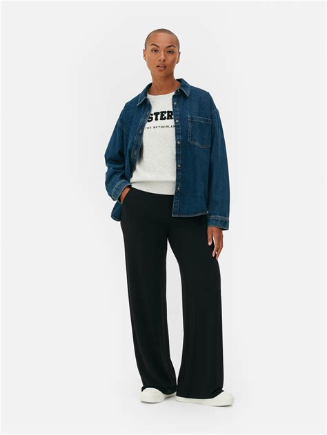 Womens Black Wide Leg Leggings Penneys