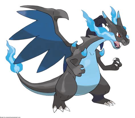 Pokemon Mega Charizard X version offical artwork by OneExisting on DeviantArt