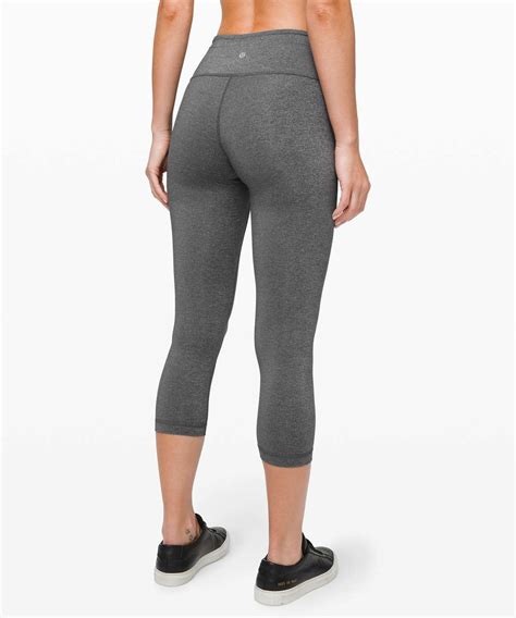 Lululemon Wunder Under Crop Iii Luxtreme Heathered Black Lulu