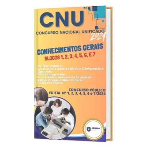 Apostila Cnu 2024 Conhecimentos Gerais Para Os Blocos 1 2 3 4 5