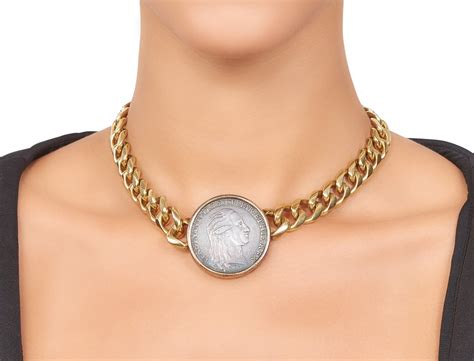 Bulgari Monete Large Antique Coin Necklace Eleuteri