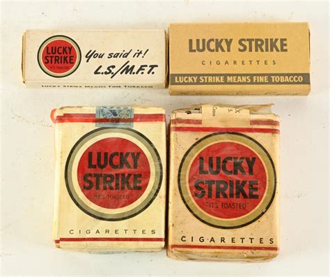 At Auction Vintage Lucky Strike Cigarette Pack Collection