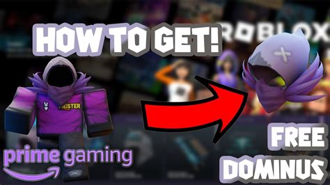 How To Get A FREE DOMINUS Roblox Prime Gaming YouTube