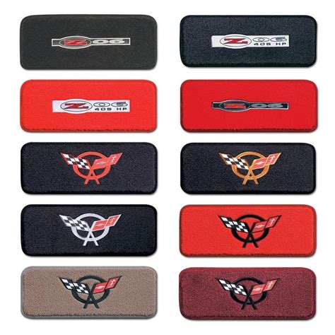 Corvette Ultimat Floor Mats Embroidered C5 Emblem 1997 2004 C5 And Z06