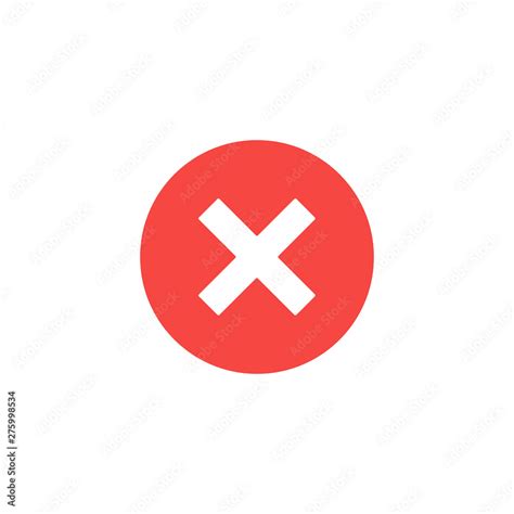 Cross mark icon. Red x mark symbol. Vector cross icon Stock Vector ...