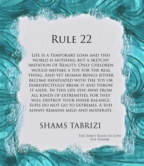 Rule Of Shams Tabrizi S Forty Rules Of Love Taken From The Novel