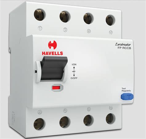 White Havells Higher Rating RCCB FP Circuit Breaker Rs 5910 Piece