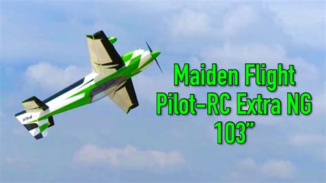 Maiden Flight Extra Ng Green Carbon Pilot Rc By Ryu Sintuphrom