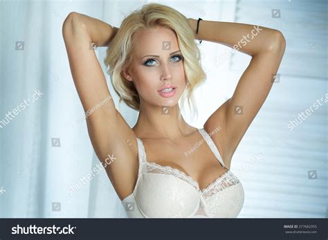 Sensual Beautiful Woman Posing Romantic Lingerie Stock Photo 377682955 Shutterstock