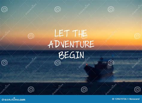 Let the adventure begin stock illustration. Illustration of seascape ...