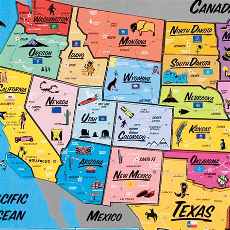 Usa Magnetic Puzzle Map View 2
