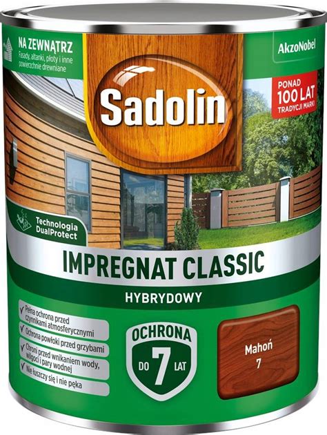 SADOLIN impregnat do drewna Hybrydowy Mahoń 0 75L 5327488 Cena