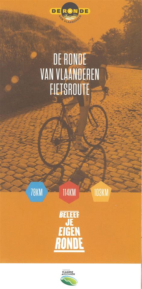 Fietskaart Ronde Van Vlaanderen Fietsroute Toerisme O Vl