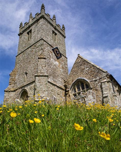 All Saints Church In Godshill On The Isle Of Wight Stock Image Image