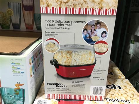 Hamilton Beach Hot Oil Popcorn Popper E Costco Weekender