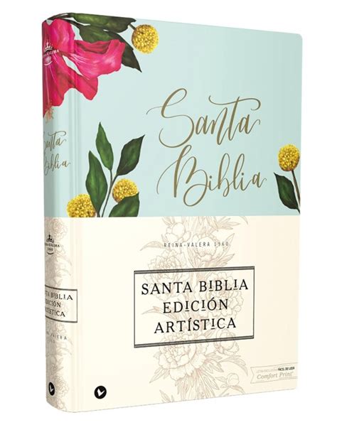 Biblia RVR60 edición artística tapa dura con tela floral Envios