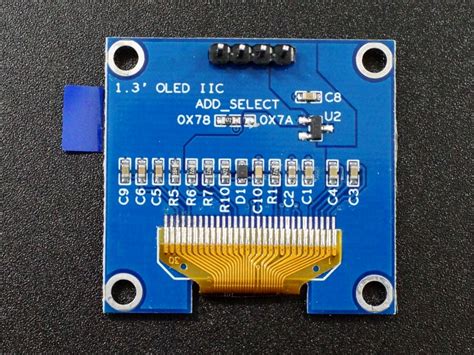 OLED 1 3 128x64 I2C Blue Display ProtoSupplies