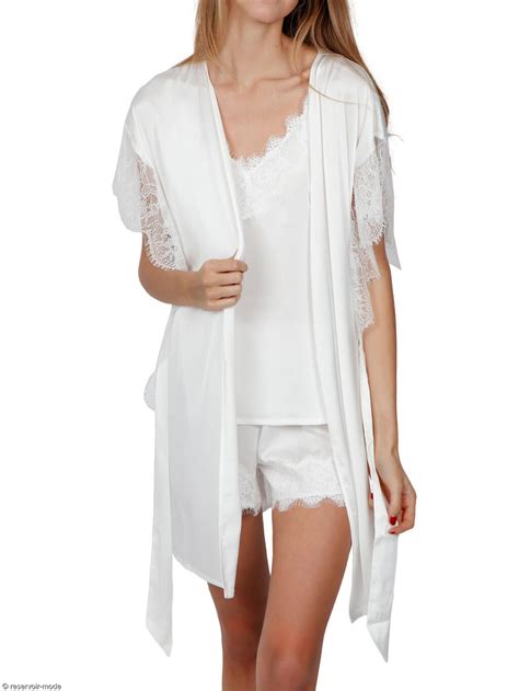 Déshabillé Soft Saten Admas Réservoir Mode Lingerie Femme et Homme