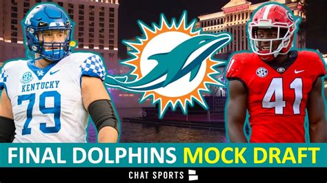 Dolphins Draft Miami Dolphins Mock Draft After 2022 Nfl Draft 1st