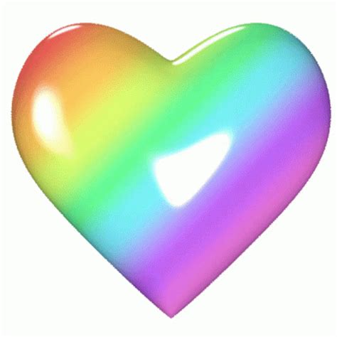 Heart Spinning Sticker Heart Spinning Rainbow Heart D Couvrir Et