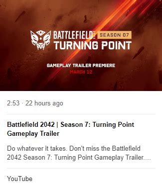 Season 7 Gameplay trailer is 2 minutes 53 seconds long. 🎬 : r/Battlefield