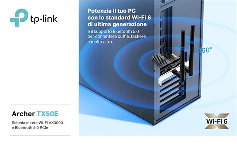 Tp Link Scheda Di Rete Wireless Wi Fi Con Bluetooth Ax Wi Fi