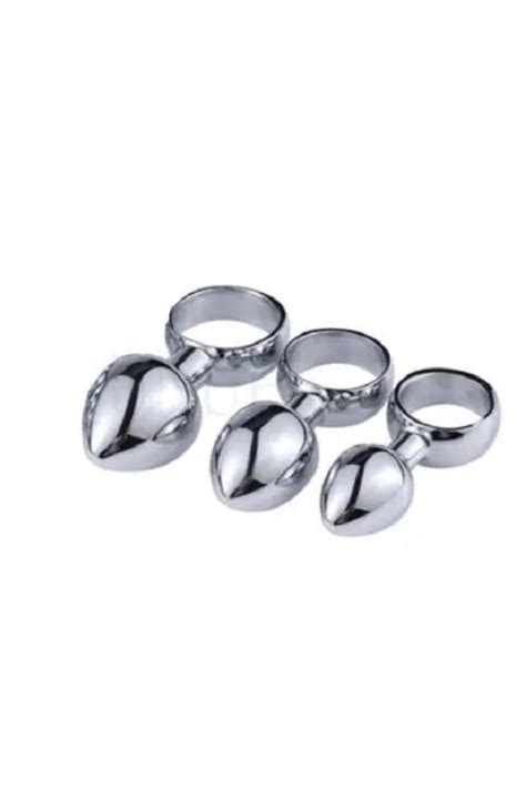 Sanal sağlık medikal ürünleri Metal Paslanmaz Anal Plug ve Anal Tıkaç Seti Kayganlaştırıcı