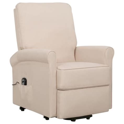 Omabeta Fauteuils Fauteuil Inclinable Cr Me Tissu Meubles Haut De