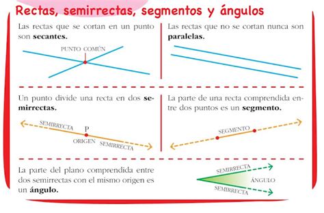 Matem Ticas Primaria Tipos De L Neas Y Tipos De Rectas