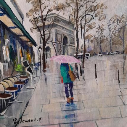 Peinture Café de Flore par Lallemand Yves Carré d artistes