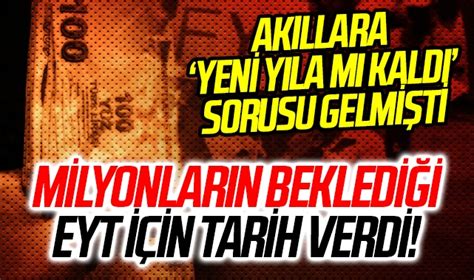 Son dakika Milyonlar bekliyordu Yıl bitmeden çözeceğiz diyerek