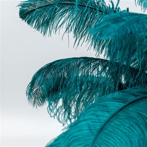 Kare Feather Palm L Mpara De Mesa Con Plumas Verde Lampara Es