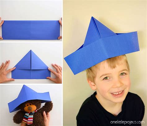 How To Make A Paper Hat An Easy Paper Hat Tutorial One Little Project | atelier-yuwa.ciao.jp