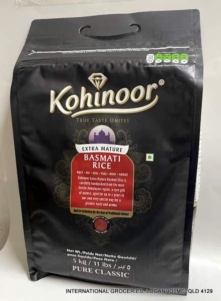 Kohinoor Extra Mature Basmati Rice Kg Gs International Groceries