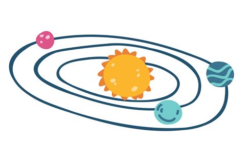 Solar System Drawing Sun And Planet In Graphic By Ladadikart