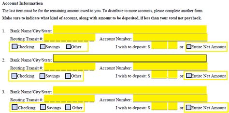 Free Adp Direct Deposit Authorization Form Pdf