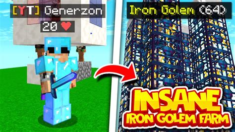 The MOST OP IRON GOLEM SPAWNER In MINECRAFT SKYBLOCK Minecraft