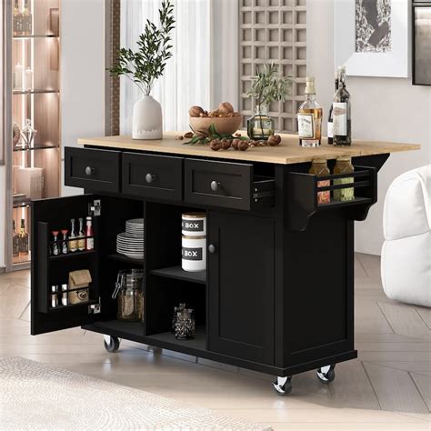 Kitchen Cart Rolling Kitchen Island With Drop Leaf Countertop Bed Bath And Beyond 37362489