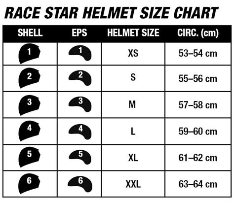 bell motorcycle helmet size chart | Reviewmotors.co