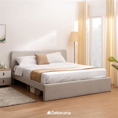 Promo Dekoruma Yui Dipan Tempat Tidur King Size Ranjang Kasur Cicil