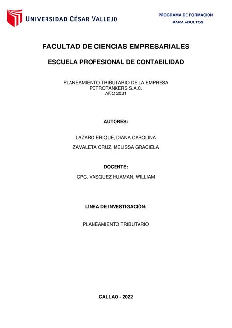 G2 Petrotankers Sac 2021 Para Adultos Facultad De Ciencias