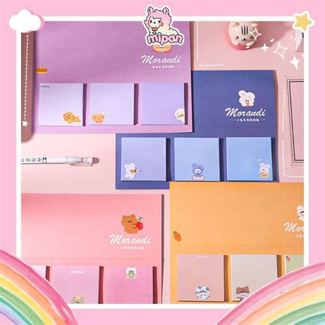 Xả Hàng Giấy Note Cute Giấy Ghi Chú Dễ Thương Sticky Note Mipan