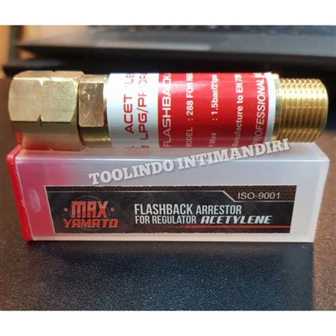 Jual Flashback Arrestor Regulator Acetylene Iso Max Yamato