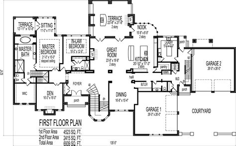6 Bedroom One Story House Plans - House Plans