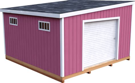 DIY 14X14 Lean-To Storage Shed Plan - 3DSHEDPLANS™