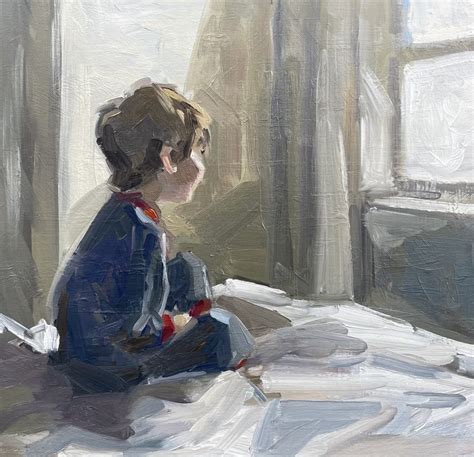 Little Boy Window Gazing Sketchsold•