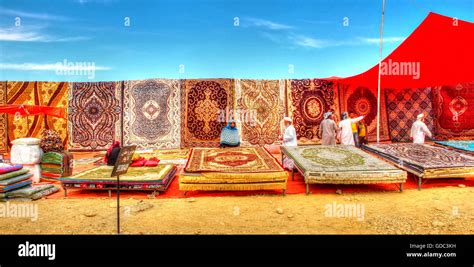 Carpet Dealer Oman Stock Photo Alamy