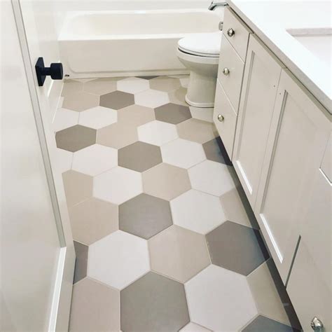 Friday Favorites : Hexagon Tile Designs for your Bathroom - Decor Hint