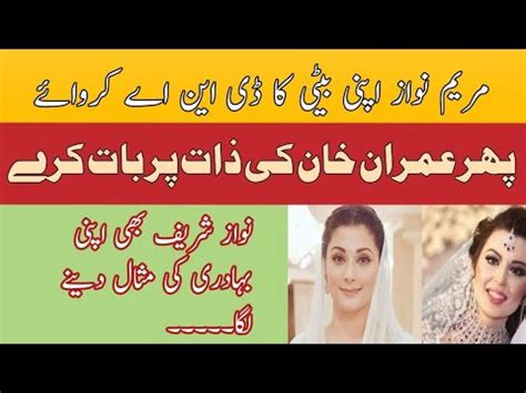 Maryam Nawaz Apni Beti Ka Dna Test Krwao Phir Imran Khan Ko Bat Karna