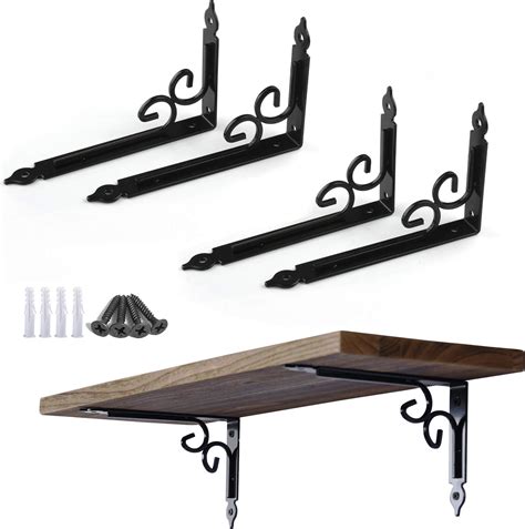 Amazon Luomorgo Pcs L Bracket Decorative Shelf Brackets Wall